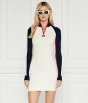 Платье Tommy Jeans в стиле колор-блок, экрю - фото 3