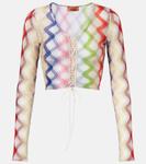 Короткий топ крючком зигзаг Missoni, Multi Light - фото