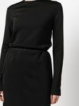 Jil Sander платье миди с длинными рукавами, черный - фото 5