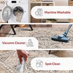 Ковер с медальоном Eira, влагонепроницаемый Nuloom, 153x244 см - фото 4