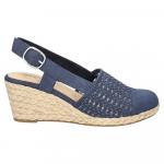Эспадрильи на танкетке Taffy Easy Street, navy - фото 2