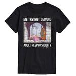 Мужская футболка с рисунком Робин Гуда Disney's, черный - фото