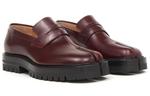 Мокасины кожаные Maison Margiela Tabi, бордово-коричневый - фото 3