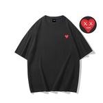 Футболка унисекс с принтом эмодзи, 2 шт (светло-хаки и тёмно-синий) - фото