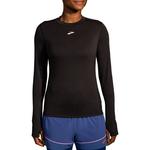 Спортивный топ Brooks High Point Long Sleeve, черный - фото
