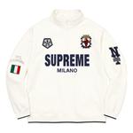 Свитер milano half zip pullover 'white navy' Supreme, белый - фото