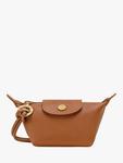 Le Pliage Xtra Leather кошелек для мелочи Longchamp, Cashew - фото