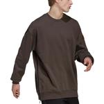 Толстовка Men's adidas Solid Color Round Neck Loose Pullover Hoodless Dark Grey Olive Green, мультиколор - фото 4