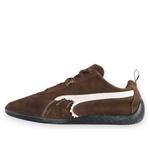 Кроссовки Balenciaga x Puma Speedcat Suede 'Distressed Brown White' - фото