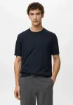 Простая футболка Mango, Night Blue - фото