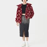 Флисовая куртка унисекс бордового цвета Mlb - фото 3