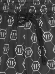Плавки-шорты с монограммой Philipp Plein Junior, черный - фото 3