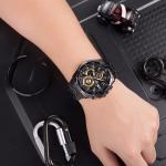 CASIO Часы Men EDIFICE Black Watch EFR-539BK-1A, Black Gold Watch Dial - фото 6