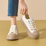 Женские низкие кеды JOSINY из холста, экрю - фото 10