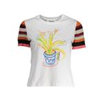 Белый хлопковый женский топ Desigual - фото