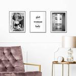 Фреска Reinders Fashion Woman 3-teilig, черный - фото 2