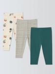 Детские леггинсы John Lewis, Pack of 3, Multi - фото