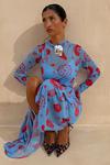 Платье Never Fully Dressed MOROCCO DRESS, Blue/Red/Blue - фото 4