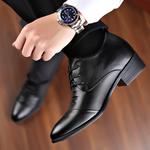 Туфли Mr. Thorn Tree черные мужские с невидимым скрытым каблуком 7 см - фото 4