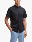 BOSS Cotton Regular Fit Logo Shirt HUGO BOSS, Dark Blue - фото
