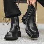 Ботинки Челси мужские черный Beidouniao - фото 10