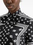 Блузка с принтом DG от Dolce & Gabbana, черный - фото 5
