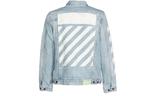 Куртка classic printing jacket denim ordinary version blue Off-White, синий - фото 2