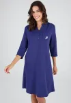 Ночная рубашка col tunisien Damart, Midnight Blue - фото 4