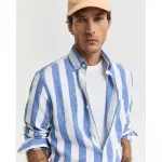 Рубашка Gant Bold Stripe Regular Fit, синий - фото 6