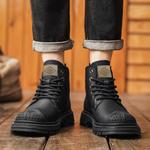 Мужские ботинки Cahhrrn X Martin Boot Men Beige Kymoou - фото 17