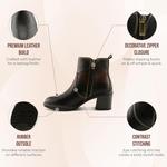 Женские ботильоны Spring Step Patchpower, Dark Brown Multi - фото 4