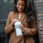 Термокружка KOZIOL «AROMA TO GO XL», можно мыть в посудомоечной машине, без меламина, 700 мл, производство Германия, цвет organic grey - фото 3