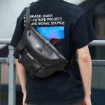 Кроссбоди из ПВХ унисекс черный SEPTWOLVES, темно-синий, стандарт [11 дюймов — с брелоком — оксфорд] - фото 7