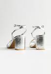 Сандалии BLOCK HEEL MULTI STRAP New Look, серебристый - фото 4