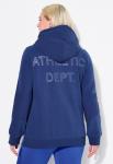 Толстовка Ulla Popken Zip-up sweatshirt, Dark Indigo/Dark Blue - фото