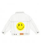 Джинсовая куртка со смайликом Palm Angels, синий - фото 3