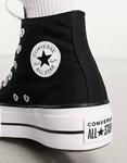 Черные высокие кроссовки на платформе Converse Chuck Taylor All Star Lift - фото 4