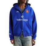 Лого худи Balenciaga, синий - фото 2
