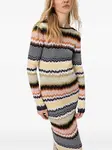 Полосатое платье миди Missoni, желтый - фото 4