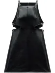 Платье мини Slash Buckle Courrèges, черный - фото