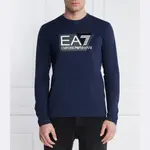 Классический крой с длинным рукавом Ea7, синий - фото