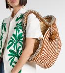 Dee Dee большая сумка-тоут из рафии Alémais, коричневый - фото 6