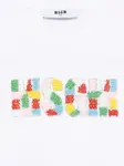 Футболка с логотипом MSGM Kids, белый - фото 3