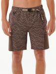 Тканевые шорты Rip Curl, коричневый - фото