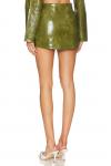 Юбка из искусственной кожи этель Superdown, зеленый - фото 3