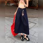 Джинсовая длинная юбка Women's NEVER RULE, темно-синий - фото 3