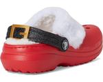 Сабо Crocs Kids Classic Holiday Lined Clogs, цвет Varsity Red/Multi - фото 5