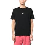 Футболка plain logo t-shirt 'black' Stone Island, черный - фото 2