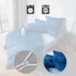 Постельное белье темно-синее 1x 200x200 см + 2x 80x80 см Erwin Müller - фото 6