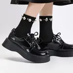 Женские лоферы черные WARRIOR, 2151 Черный рис - фото 6